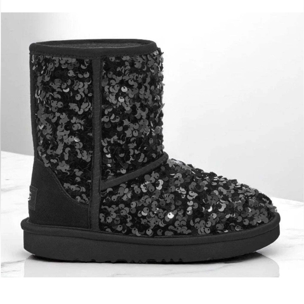 Sold UGG Kids Classic short chunky sequin boots